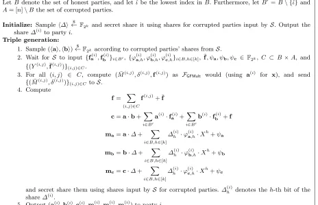 Fig. 11. Unchecked F2k triple generation.