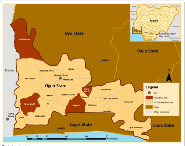 Fig. 1 Map of study sites