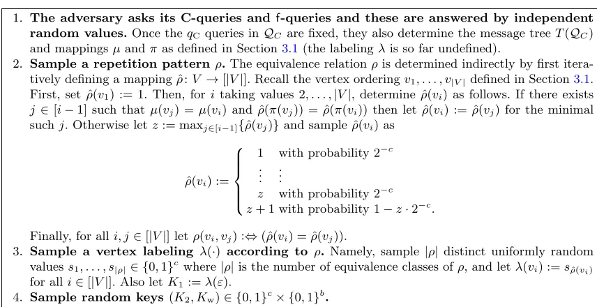 Fig. 3. The random experiment ideal′ for the proofs of Lemmas 2 and 3.
