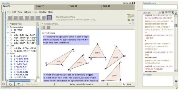 Figure 3. Algebra view for Task 16. 