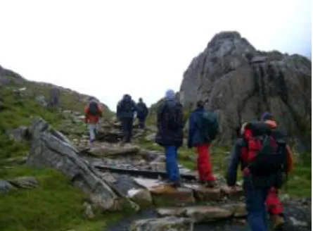 Figure 4 Climbing Snowdon. 