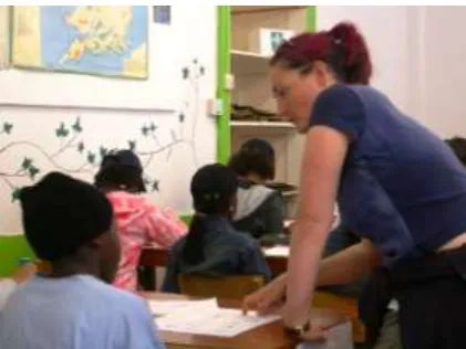 Figure 1 Students working purposefully in the science laboratory at 