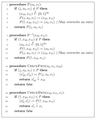 Figure 2: Random Two-sided Function RIn the following section, we show that H2 and H1.5 are indistinguishable.