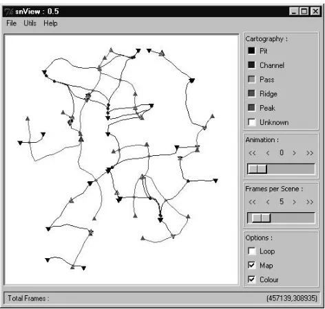 Figure 6 Graphical user interface of the morphometric feature visualisation application written in Tcl/Tk