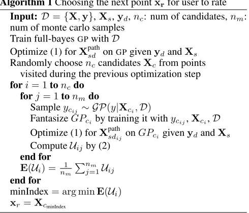Figure 2. The user can also make such decisions later on inthe process as she gains more experience with the synthesizer.