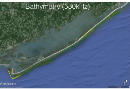 Figure A7. Bathymetry mosaic (1m/pixel) from 2014-2015 acoustic surveys (550 kHz) for the entire study area