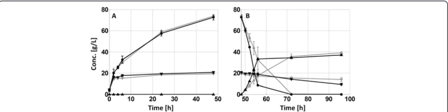 Table 3 Summary of the fermentation performance during the shake flask fermentations