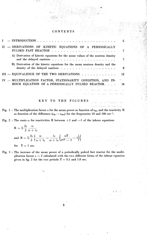Fig. 1 : The multiplication factor κ for the mean power as function of zm, and the reactivity R 