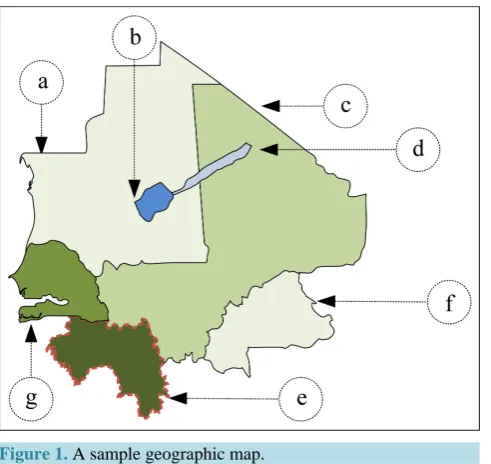 Figure 1. A sample geographic map.                            