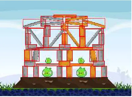 Figure 1: A screenshot of the Angry Birds game.
