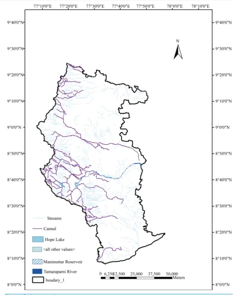 Figure 6. Drainage network map.                                                                           