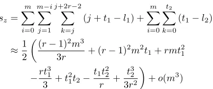 Table 1 when either d or e is full-sized.