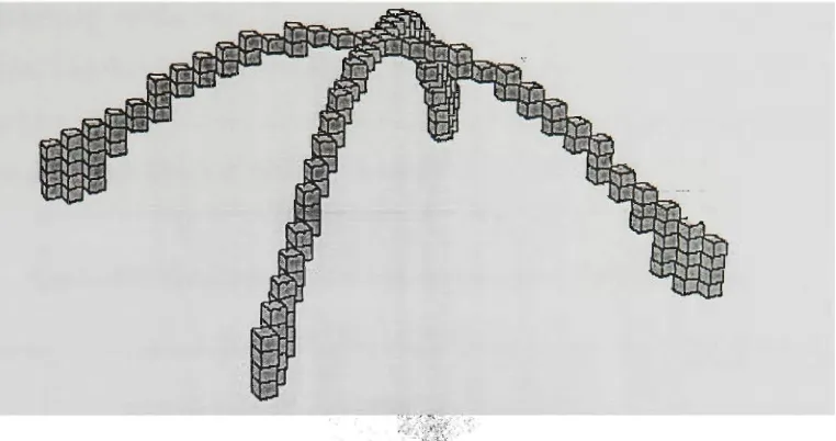 Fig. 4.29. Extract of a diagonal arch from the full model. 
