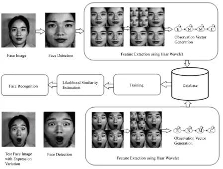 Figure 4. Architecture of expression and occlusion invariant face recognition.                                         