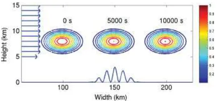 Figure 1. The initial tracer concentration is described