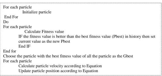 Figure 5.  Particle Swarm Optimization source code. 
