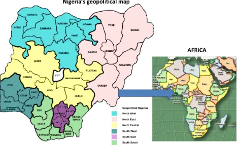 Figure 1 Geopolitical map of Nigeria.Abbreviation: FCT, Federal Capital Territory.