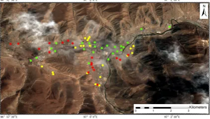 Figure 8. Sample distribution of buildings with different damage types 