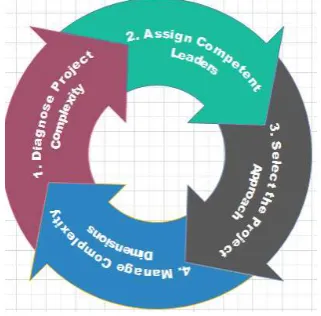Figure 2. shows the framework for the management of the complexity in a project. 
