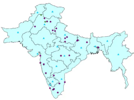 Figure 1The bubonic plague data distributionThe bubonic plague data distribution. Circles denote yearly city data, triangles denote yearly or monthly provincial data information and stars denote monthly city data.