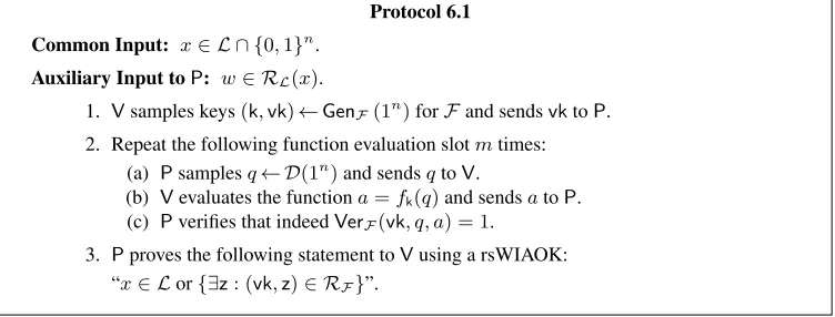 Fig. 6.1: A resettably-sound (concurrent) ZK protocol