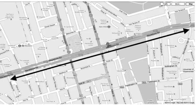 Figure 5. Marylebone Road in central London (Source: Google Maps).