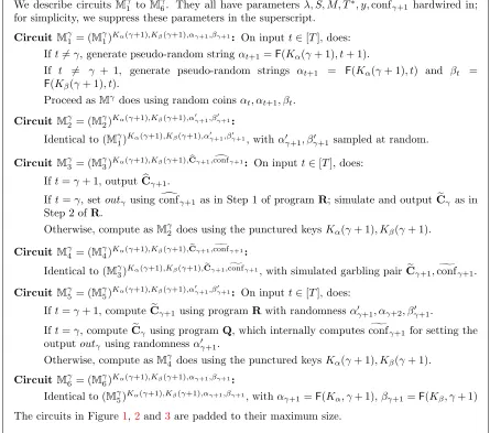 Figure 3:Circuits used in the security analysis of GS, continued