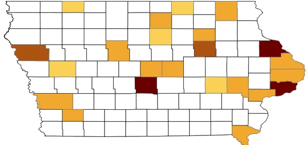 Figure 2: HPCED Tax Credits by County 