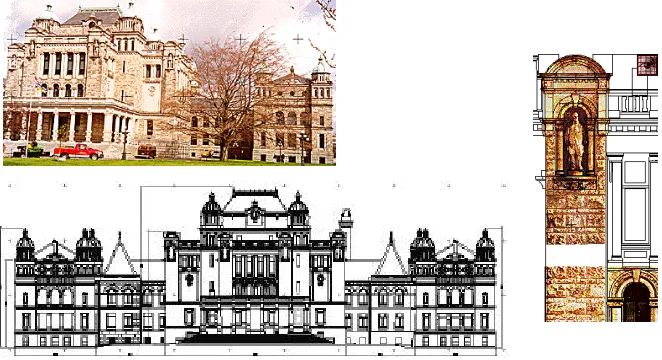 Figure 6: Full Architectural CAD Modeling by Terrestrial Photogrammetry 