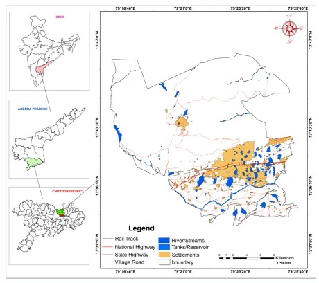 Figure 1. Location map of the study area.                                                                         