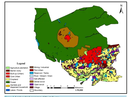 Figure 3. Land use/land cover map of the study area.                                                                