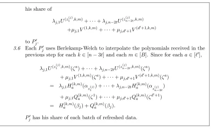 Figure 3: Refresh Recovery.