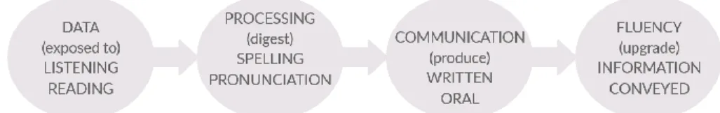 Fig. 2 Acquiring and developing the English language skills 