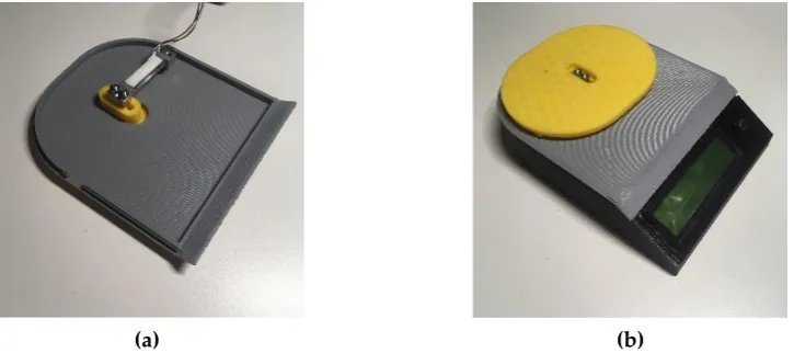 Figure 7. (a) The TAL221 loadcell should be installed with the wires leading off the end of the loadcell 