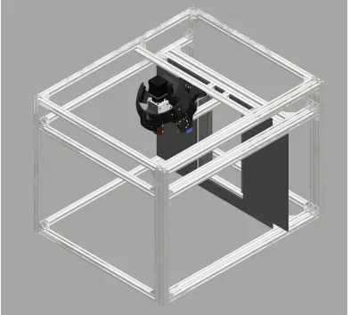 Figure 16. Firewall and tool head installed 