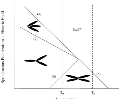 Fig. 2  Schematic of phase diagram.  The structures of the phases are given.  The 