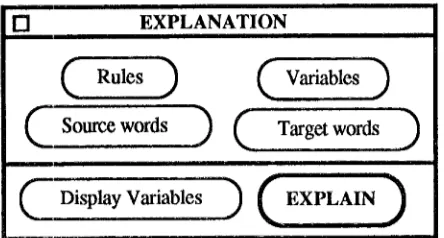 Figure' 2. Explanation Facility User Interface 