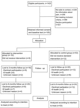 Figure 1 Flowchart of study sample and randomization.