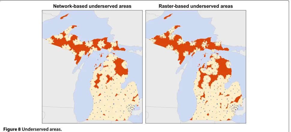 Figure 8 Underserved areas.
