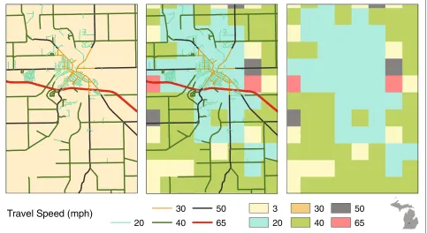 Figure 11 Limited Access Areas with block population assignment method.