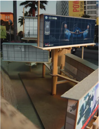 Figure 3: Sunset Strip Youth Hostel, model view during the day.