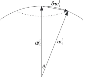 Figure 2.  A geometric representation of perturbations on the parameter vector ˆ w l i