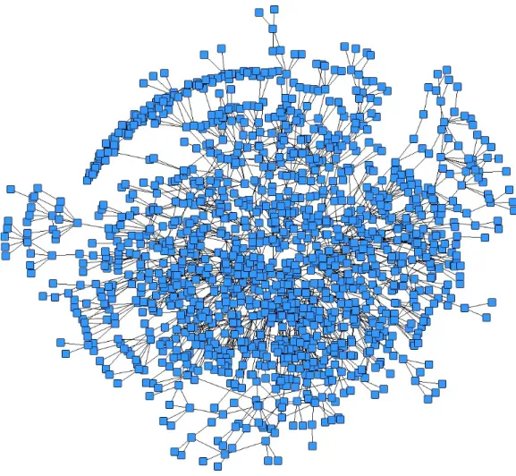 Figure 2: Initial visualization of microfinance network from survey 