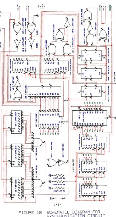 FIGURE 18 SCHEMATIC DIAGRAM FOR SYNCHRONISATION CIRCUIT 