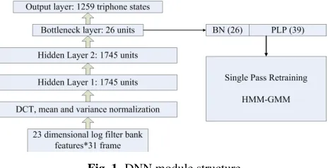 Fig. 1. DNN module structure