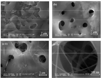 Figure 1. SEM morphologies of TiO2 film without composites. (a) Low magnification; (b) High magnification