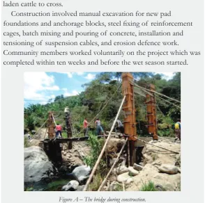 Figure A – The bridge during construction.