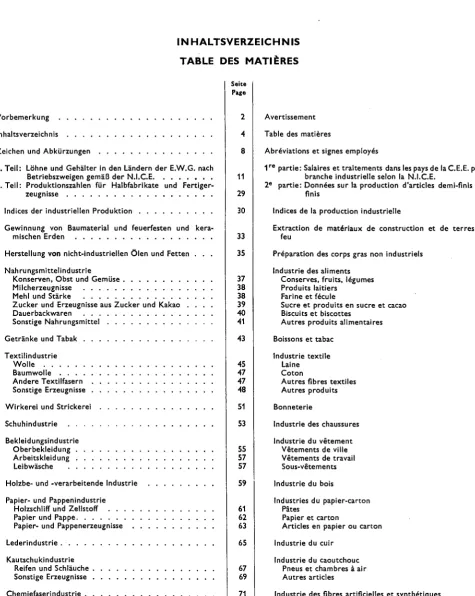 TABLE DES MATIÈRES 