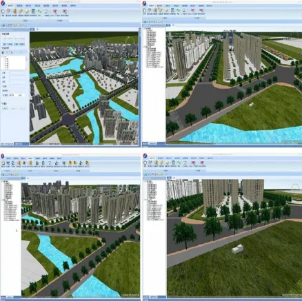 Figure 2. The example of the integrated BIM and GIS model 