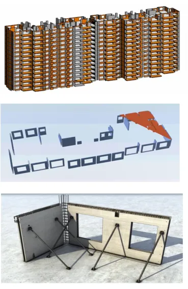 Figure 3. The BIM model for the case project 